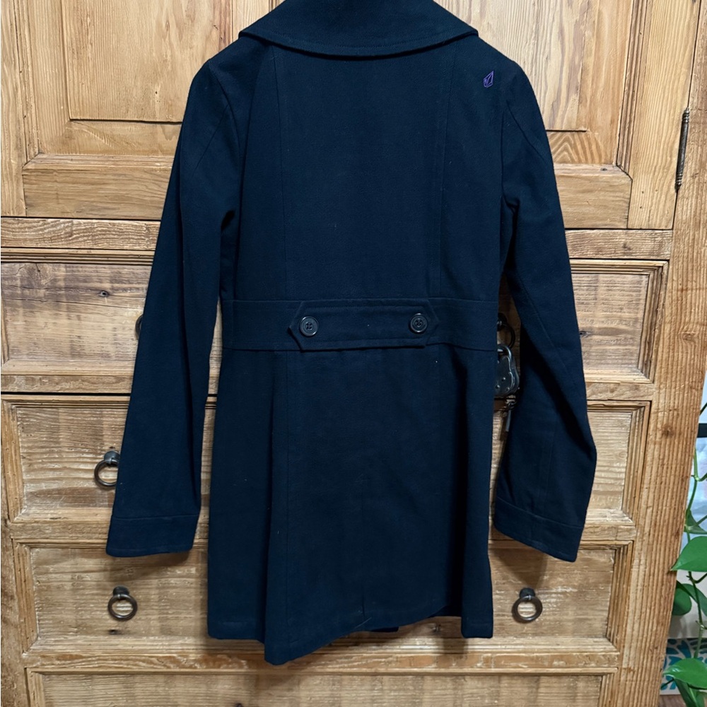 Volcom Black Double-Breasted Coat - Picture 2 of 8